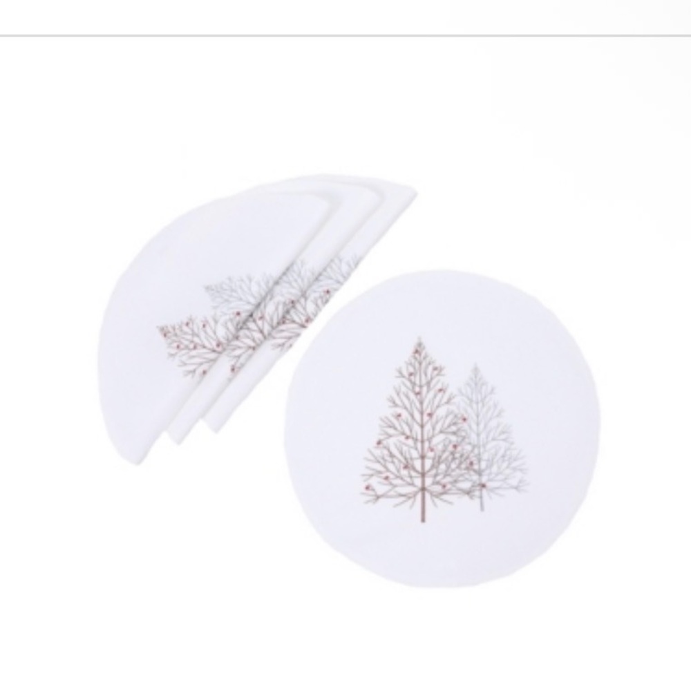 Manor luxe festive trees placement 16” round set of 4